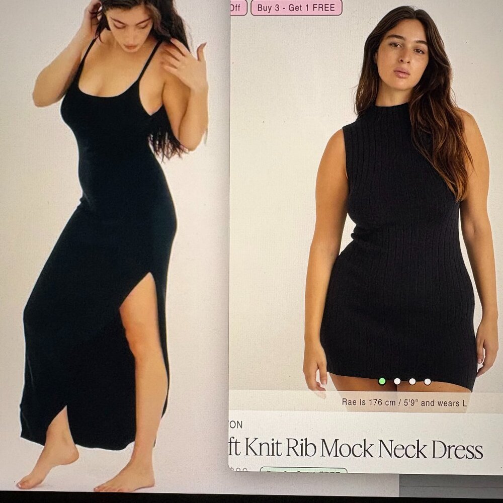 Organic Basics Black Dress Bundle XL